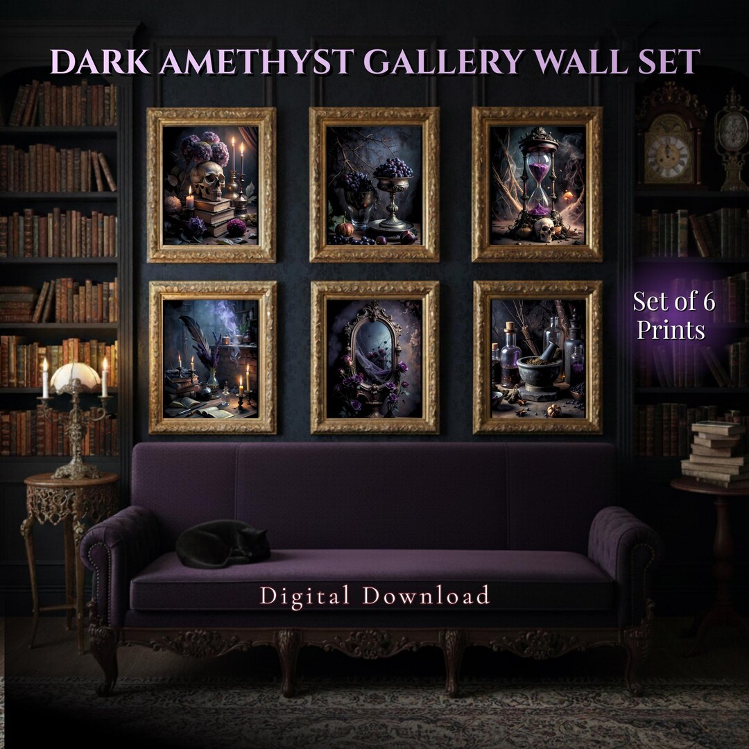 Dark Academia Gallery Wall