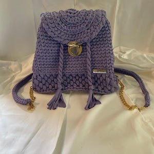 Handmade crocheted Backpack - Annabelle