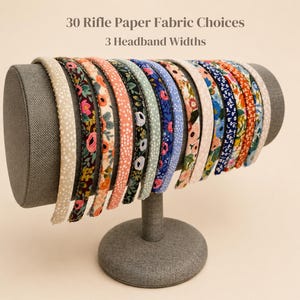 Headbands made from Rifle Paper Co. Fabrics | Skinny Headband, Thin Headband, Average Headband | for Women and Girls