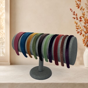 Fall Velvet Headbands - Preppy Old Money Headband - Autumn Hairbands - Choose Color & width