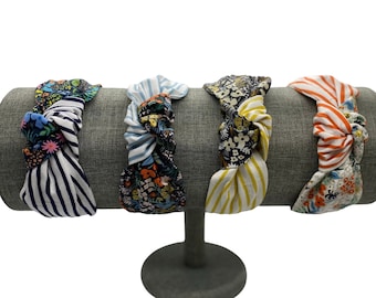 Top Knot Headband made from Rifle Paper Co. Fabric Combo | 4 Choices