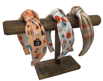 Fall Top Knot Headband - Pumpkin Spice Latte (PSL), Pumpkins or Cozy Fall Flannel