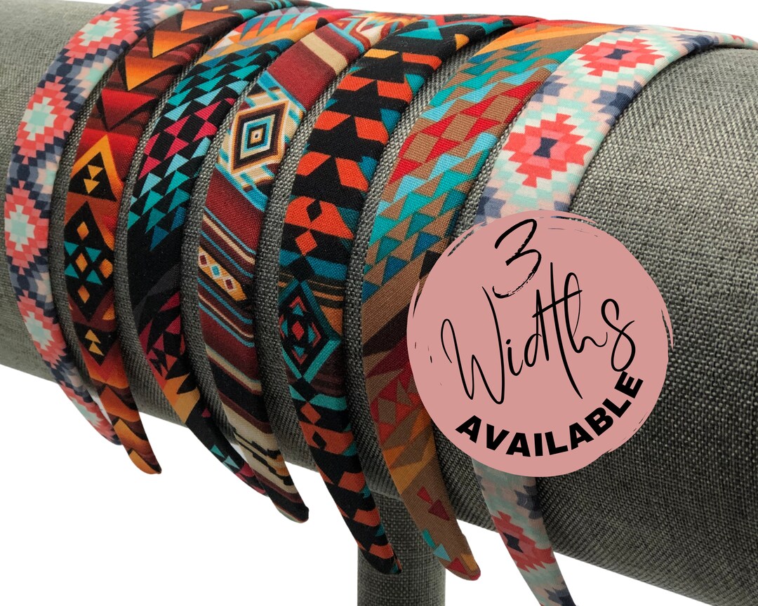 Aztec Headbands Southwest Hair Bands Women or Girls Etsy