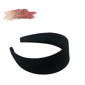 Puede incluir: Diadema de terciopelo negro, 2 pulgadas de ancho extra.