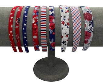 Americana Patriotic Headbands | USA, America | Red, White & Blue | Girls or Women