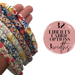 Headbands made from Liberty of London Fabrics, Skinny, Thin or 1 inch, Tana Lawn:  32 choices