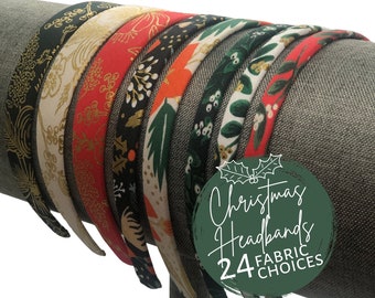 Christmas Headbands from Rifle Paper Co. Fabrics | Women or Girls