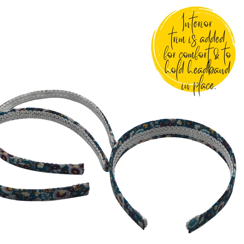Headbands Made From Liberty of London Fabrics Skinny Thin or Etsy