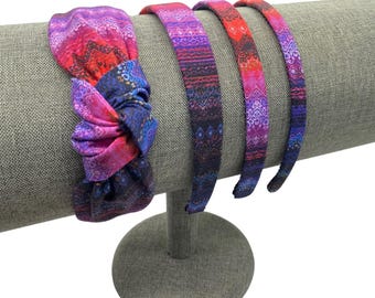 Boho Headbands |  Skinny, Thin, 1" or Top Knot Headband | Women or Girls
