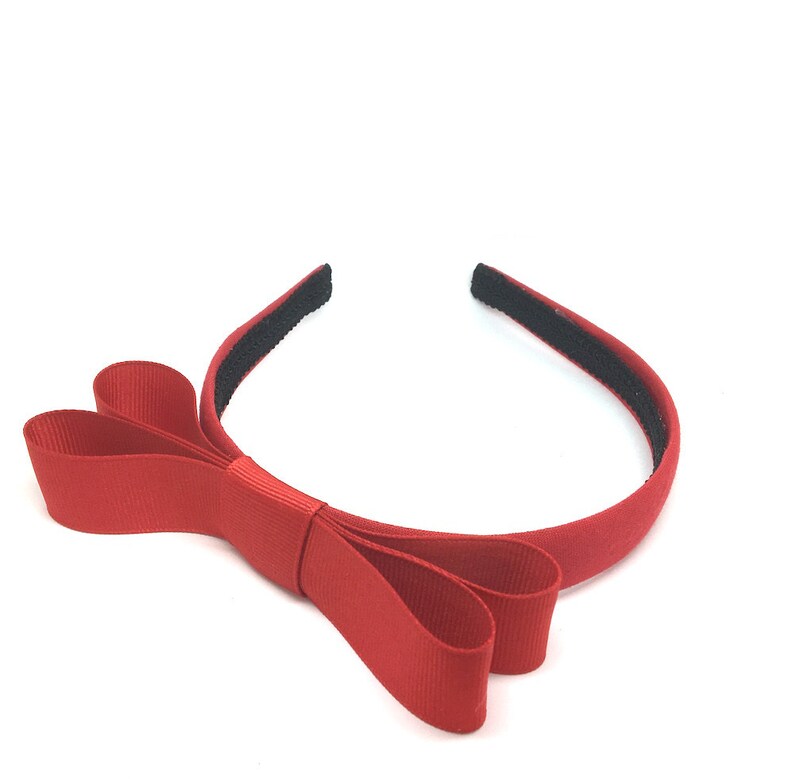 Large Bow Headband - Preppy Simple 1 inch Headband | 12 colors | Girls & Adults image 8
