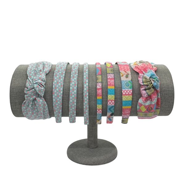 Top Knot & Headbands - Mint, Pink, Colorful Hearts and Floral Stripes - Spring and Summer