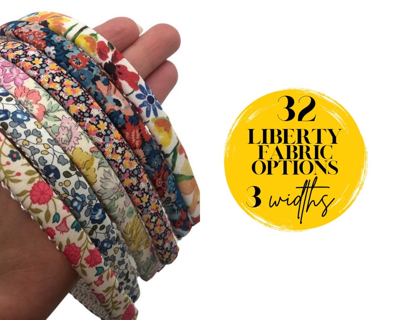 Headbands Made From Liberty of London Fabrics Skinny Thin or Etsy