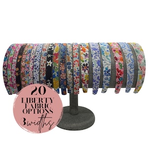 Headbands made from Liberty of London Fabrics, Skinny, Thin or 1 inch, Tana Lawn: 20 choices