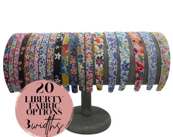 Headbands made from Liberty of London Fabrics, Skinny, Thin or 1 inch, Tana Lawn: 20 choices