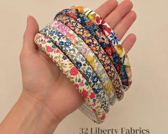 Hoofdbanden gemaakt van Liberty of London-stoffen, mager, dun of 1 inch, Tana Lawn: 32 keuzes