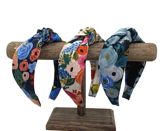Top Knot Headband made from Garden Party by Rifle Paper Co. Fabrics | 3 Colors
