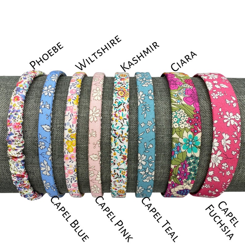 Floral Headbands Made From Liberty of London Fabrics Summer Etsy