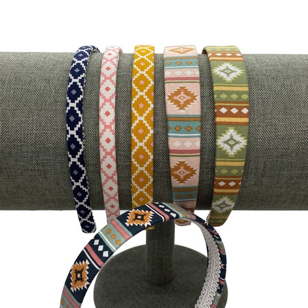 Aztec Headbands | Boho Hair Bands: Women or Girls