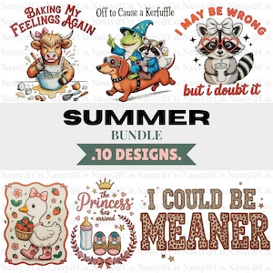 Trendy New PNG Bundle: New Mom Dad, Raccoon, Goose, Highland Cow, Kerfuffle Frog, Baseball, Half Mom, Iced Coffee Leopard (Digital Download)