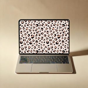 Wild Leopard Print Pattern Background - Digital Download for Laptop, iPad, or Desktop