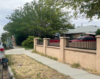 Custom Wrought Iron Fence Panel: Heavy-Duty Steel, Powder Coated