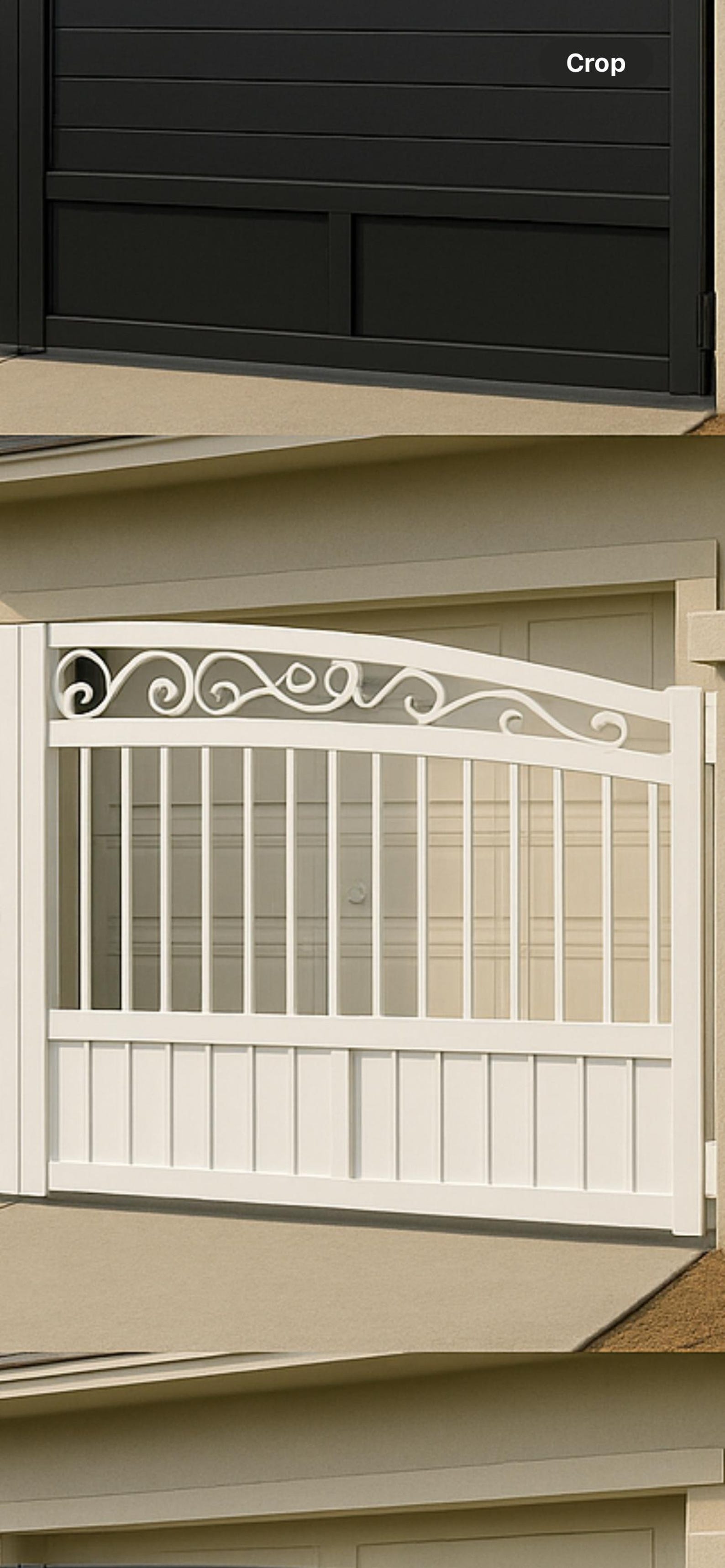 Custom Modern Driveway Gate With Scroll Design • Steel Double Swing ...