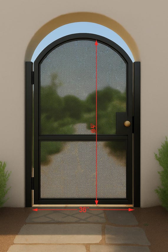 Iron Gates With Privacy Screen