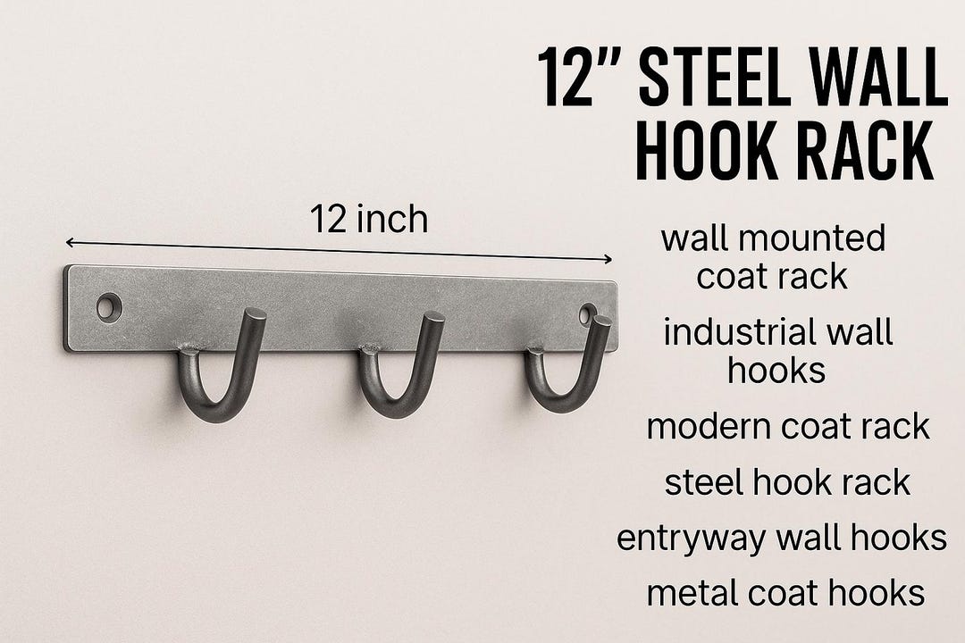 Hook Rack Metal Hooks For Wall Three Hook Stainless Steel Rack