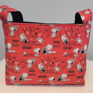 Fabric Organizer Baskets Storage Bin Container - Charlie Brown Music