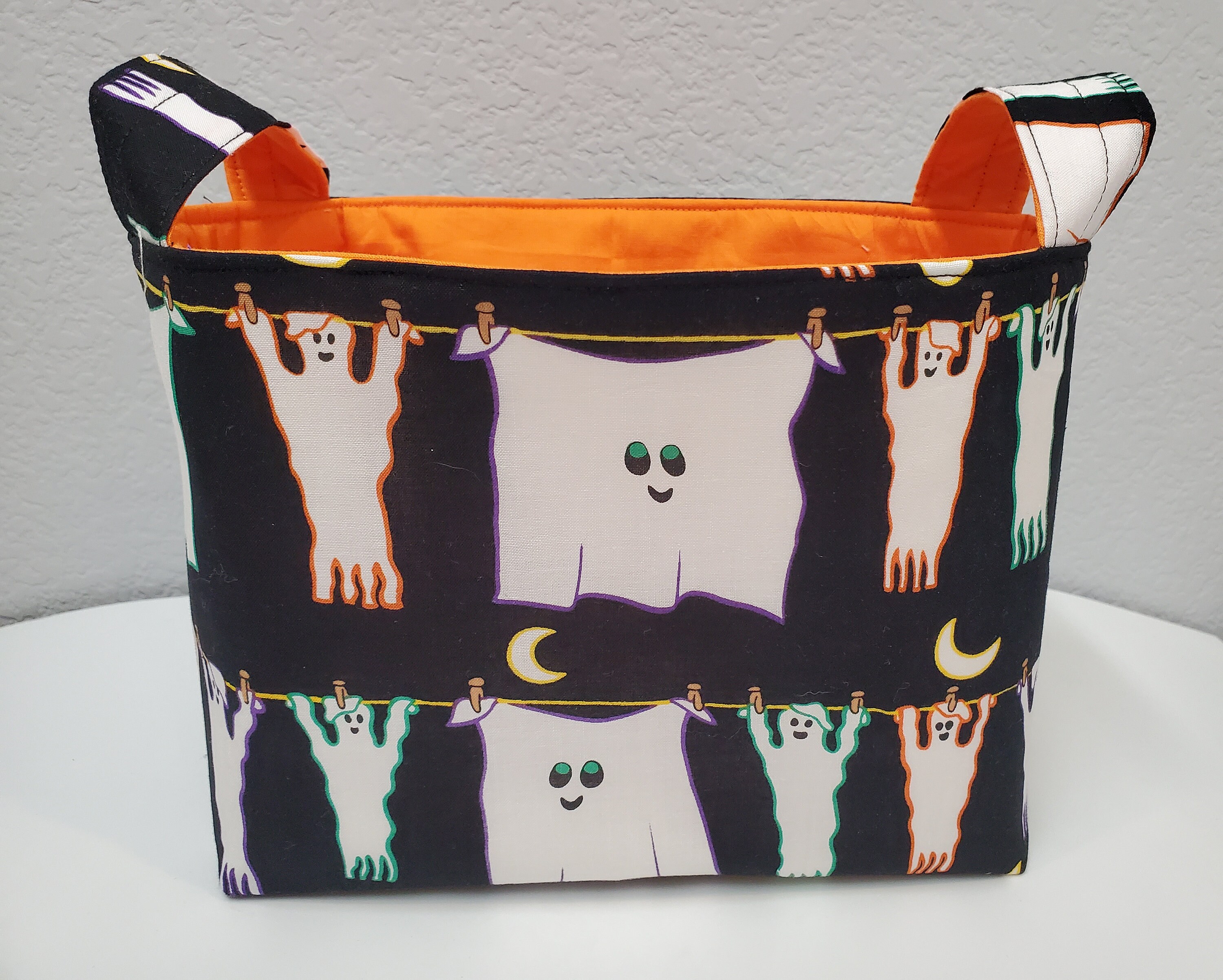 Halloween Fabric Organizer Storage bin basket bucket Container Etsy