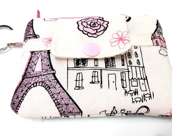 GoldBaoWang Paris Study Abroad Zipper Change Purse Coin Wallet Card Holder With Key Ring Wristlet Portable Pouch Bag GoldBaoWang Paris Study Abroad Zipper Change Purse Coin Wallet Card Holder With Key Ring Wristlet Portable Pouch Bag