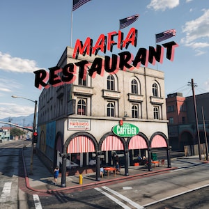 Maffiarestaurant MLO, mooie MLO, geoptimaliseerd, mod, hoge kwaliteit, luxe RP-dinerinterieur, geoptimaliseerde FiveM-kaart voor criminele rollenspelservers
