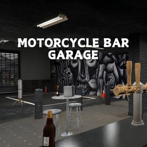 Garage-bar pour motos, Pour jeu de rôle, Nice MLO, Optimisé, Mod, Haute qualité, Fivem, Carte optimisée pour serveurs de jeu de rôle FiveM