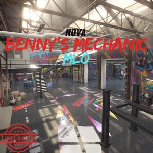 Benny's Mechanic MLO, buen MLO, optimizado, mod, alta calidad, juego de rol, mapa de tienda personalizado optimizado para juego de rol.
