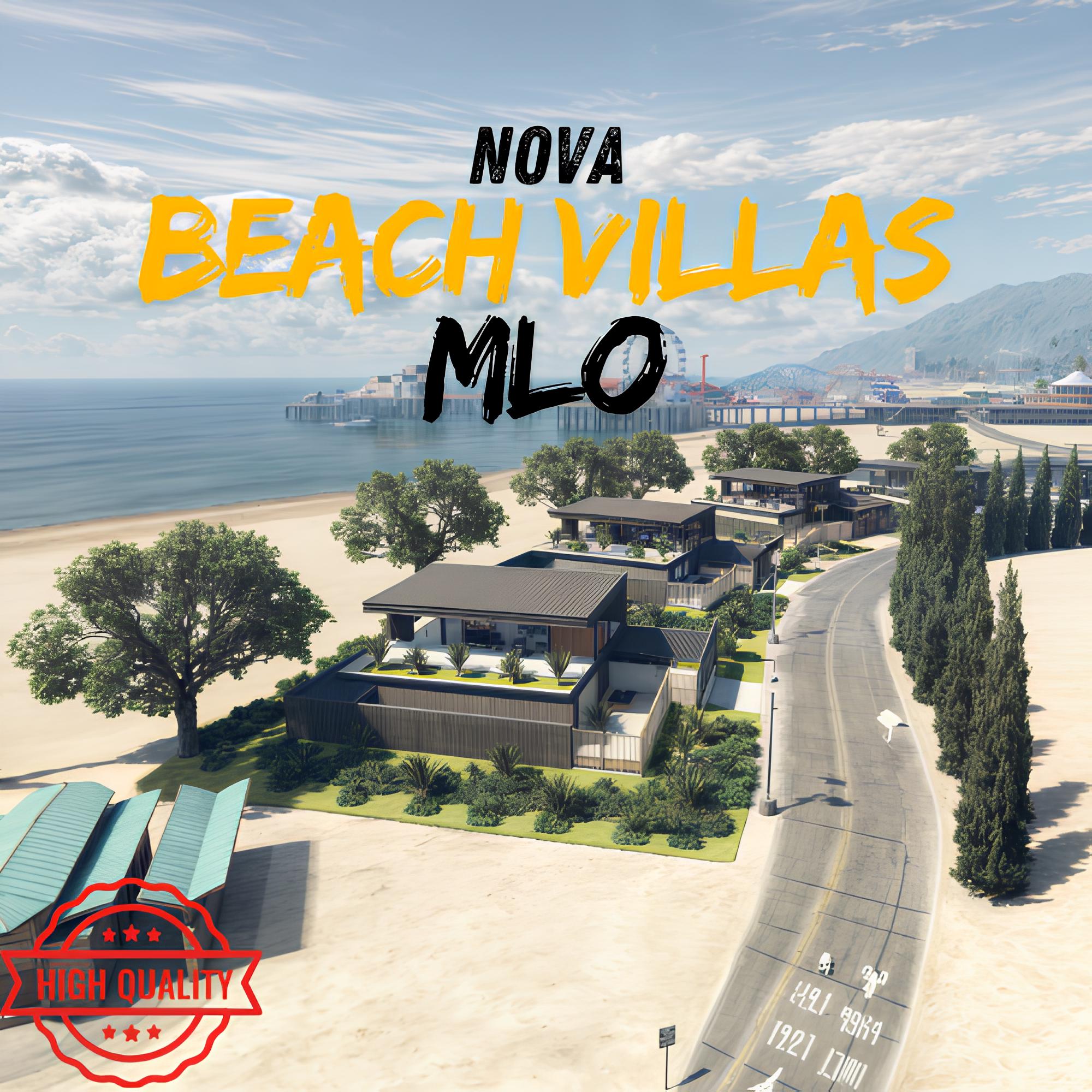 Nova Beach Villas Mlo | Nice MLO, Optimized | High Quality| Roleplay | Game FiveM Optimized Luxury Villa Mod