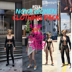 Women Clothing Pack | 250+ Female Outfits & Accessories | Optimized Fashion for RP Servers | Roleplay