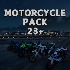 Motorrad Pack für Rollenspiel | Custom Bikes mit realistischem Fahrverhalten | Optimiertes RP Fahrzeug Bundle