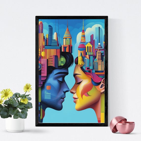 Modern Decorative Wall Art | Abstract Flat Art 2 Digital printable Wall Paintings | Modern Abstract Art | DIGITAL DOWNLOAD