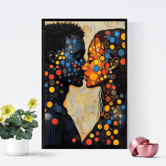 Modern Decorative Wall Art | Abstract Art 2 Digital printable Wall Paintings | Modern Abstract Art | Soulmate Connection| DIGITAL DOWNLOAD