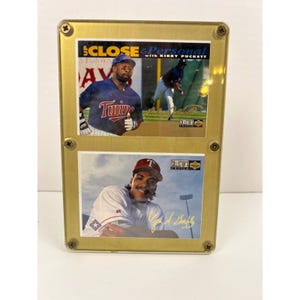 Cartão de beisebol vintage Upper Deck Kirby Puckett Juan Gonzalez, escolha do colecionador