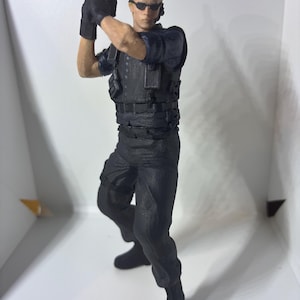 Resident Evil 1 0 remake Albert Wesker Figure Fan Art 3D printed Leon Kennedy