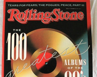 Vintage Rolling Stone Magazine, The 100 Greatest Albums of the 80's, November 16, 1989, Issue 565