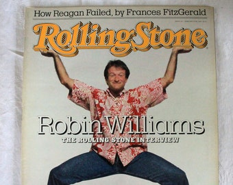 Robin Williams Interview - Vintage Rolling Stone Magazine - February 25, 1988, Issue 520