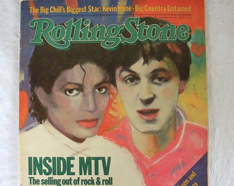 Vintage Rolling Stone Magazine, Inside MTV, Michael Jackson, Paul McCartney, December 8, 1983, Issue 410