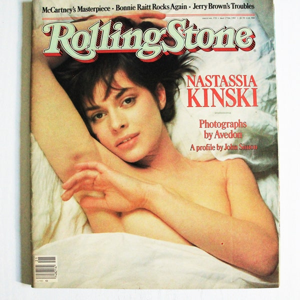 Vintage Rolling Stone Magazine, Nastassia Kinski, May 27, 1982, Issue 370