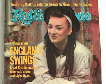 Boy George / Culture Club / British Rock - 1980s Rolling Stone Magazine - November 10, 1983, Issue 408