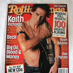 Keith Richards, Vintage Rolling Stone Magazine, October 17, 2002, Issue 907