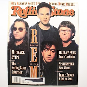 REM - Michael Stipe - Vintage Rolling Stone Magazine - March 5, 1992, Issue 625