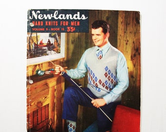 Newlands Hand Knits for Men Volume 9 Book 15, Knitting Instructions Booklet