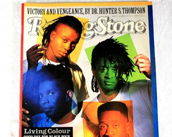 Vintage Rolling Stone Magazine, Living Colour, November 1 1990, Issue 590